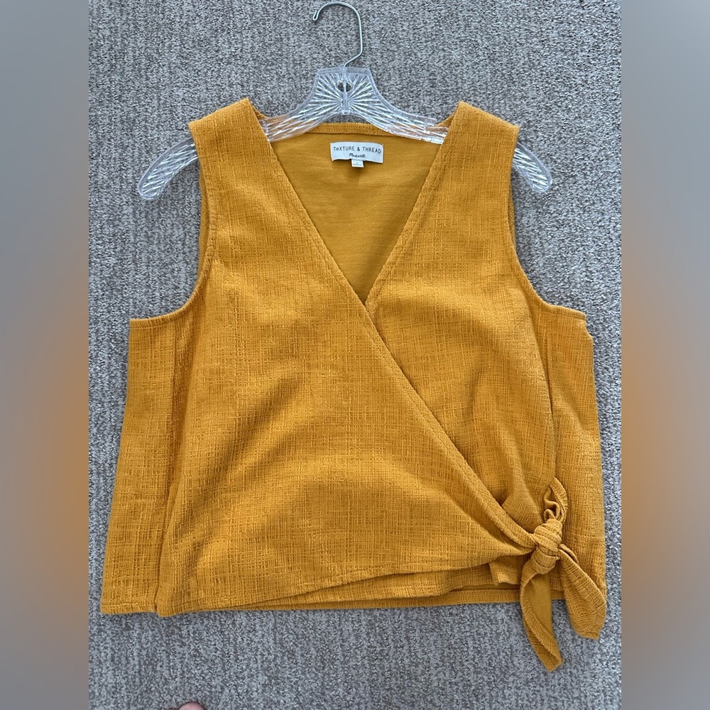 Madewell Texture & Thread Yellow Top